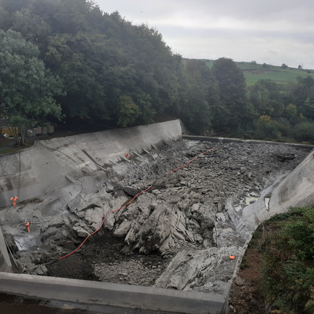 Tongland Dam Plunge Pool Repair Works